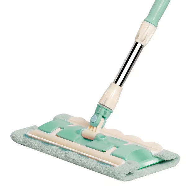 ⚡ Flash Sale 50% OFF ⏳ Flat Mop with Stainless Steel Handle with Reusable Washable Mop Cloths