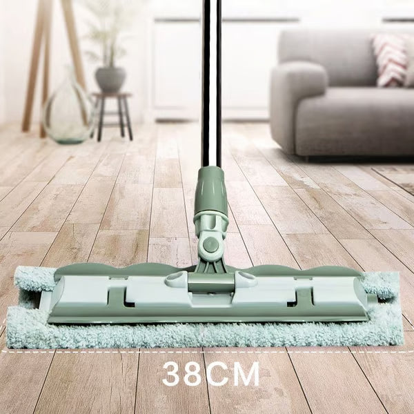 ⚡ Flash Sale 50% OFF ⏳ Flat Mop with Stainless Steel Handle with Reusable Washable Mop Cloths