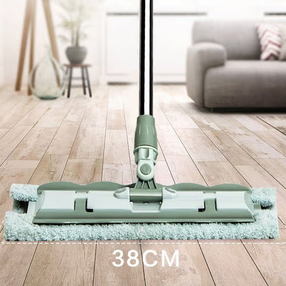 ⚡ Flash Sale 50% OFF ⏳ Flat Mop with Stainless Steel Handle with Reusable Washable Mop Cloths