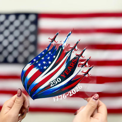 🔥 LIMITED TIME OFFER - USA Eagle Flag 250th Anniversary High Quality UV DTF 3D Decal