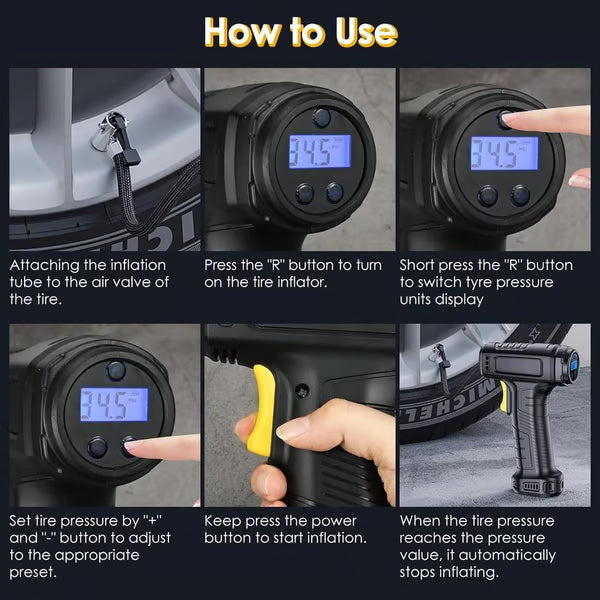 Portable Cordless Tyre Inflator