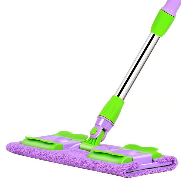 ⚡ Flash Sale 50% OFF ⏳ Flat Mop with Stainless Steel Handle with Reusable Washable Mop Cloths