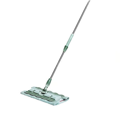 ⚡ Flash Sale 50% OFF ⏳ Flat Mop with Stainless Steel Handle with Reusable Washable Mop Cloths