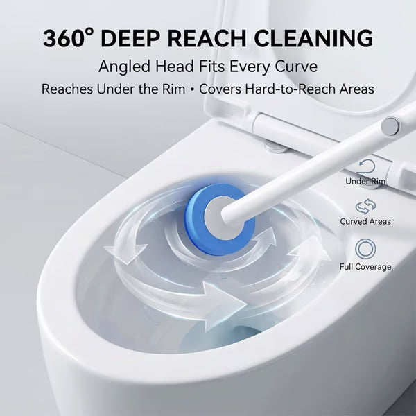 🔥 50% OFF Today Only 🔥 Disposable Toilet Brush Kit with 38 Refills – Wall-Mount Toilet Cleaning System