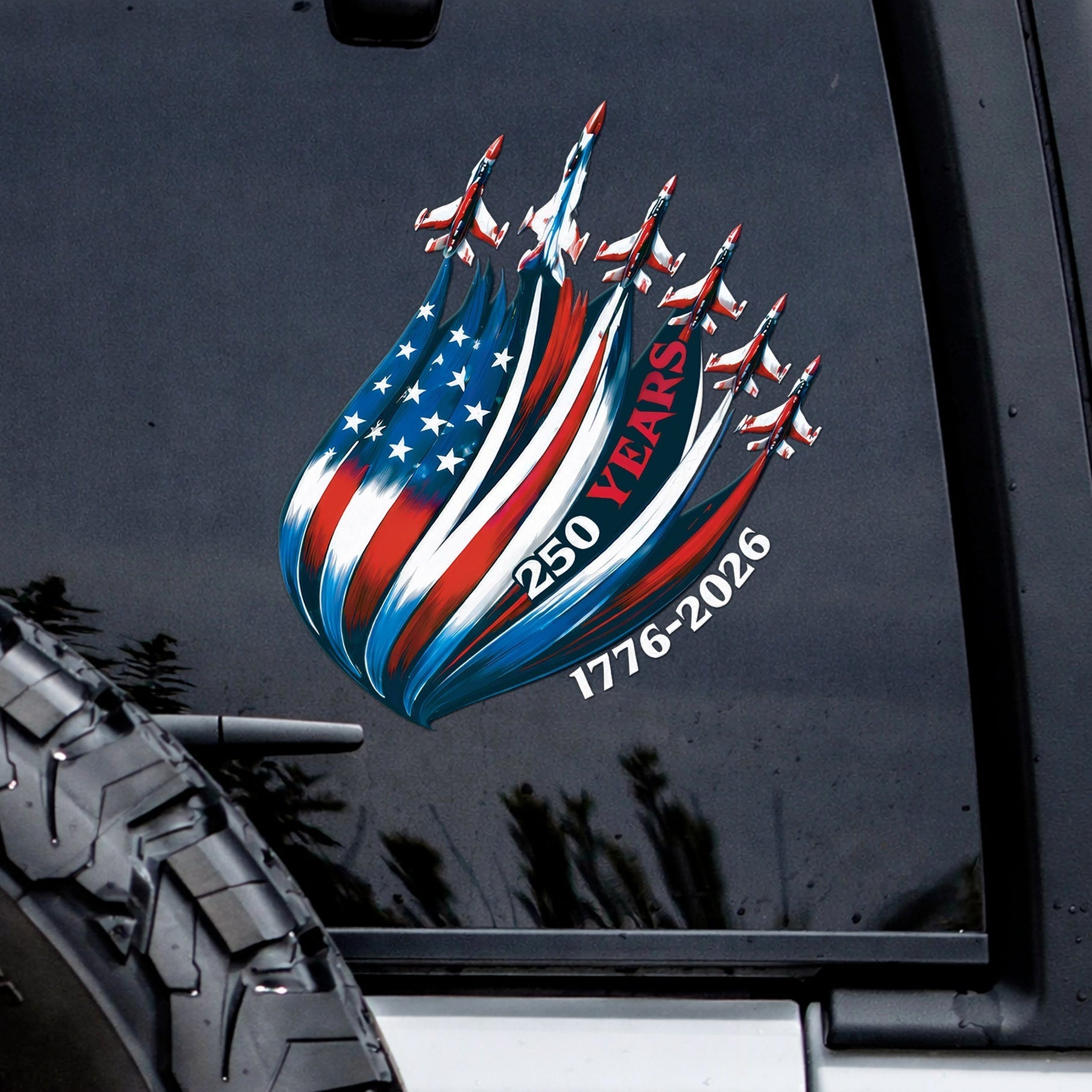 🔥 LIMITED TIME OFFER - USA Eagle Flag 250th Anniversary High Quality UV DTF 3D Decal