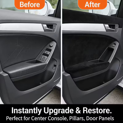 🚗 50% OFF Today Only 🔥 High-quality Italian suede | Microfiber Suede Fabric self Adhesive car Wrapping