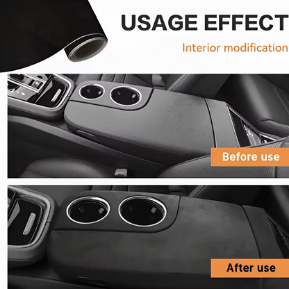 🚗 50% OFF Today Only 🔥 High-quality Italian suede | Microfiber Suede Fabric self Adhesive car Wrapping