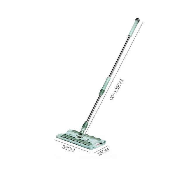 ⚡ Flash Sale 50% OFF ⏳ Flat Mop with Stainless Steel Handle with Reusable Washable Mop Cloths