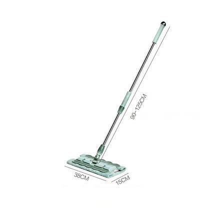 ⚡ Flash Sale 50% OFF ⏳ Flat Mop with Stainless Steel Handle with Reusable Washable Mop Cloths