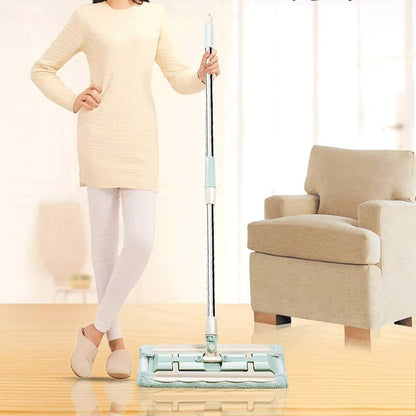 ⚡ Flash Sale 50% OFF ⏳ Flat Mop with Stainless Steel Handle with Reusable Washable Mop Cloths