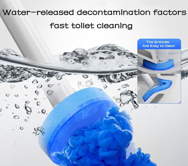 🔥 50% OFF Today Only 🔥 Disposable Toilet Brush Kit with 38 Refills – Wall-Mount Toilet Cleaning System