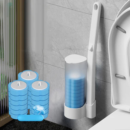 🔥 50% OFF Today Only 🔥 Disposable Toilet Brush Kit with 38 Refills – Wall-Mount Toilet Cleaning System