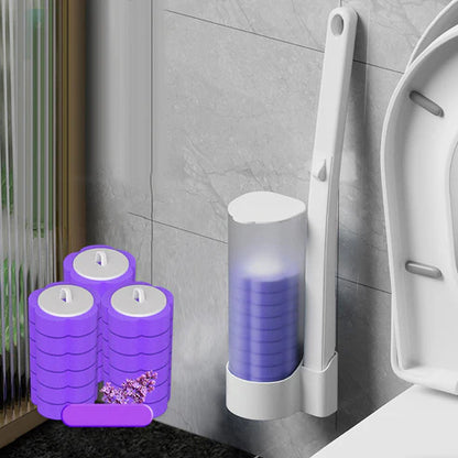 🔥 50% OFF Today Only 🔥 Disposable Toilet Brush Kit with 38 Refills – Wall-Mount Toilet Cleaning System